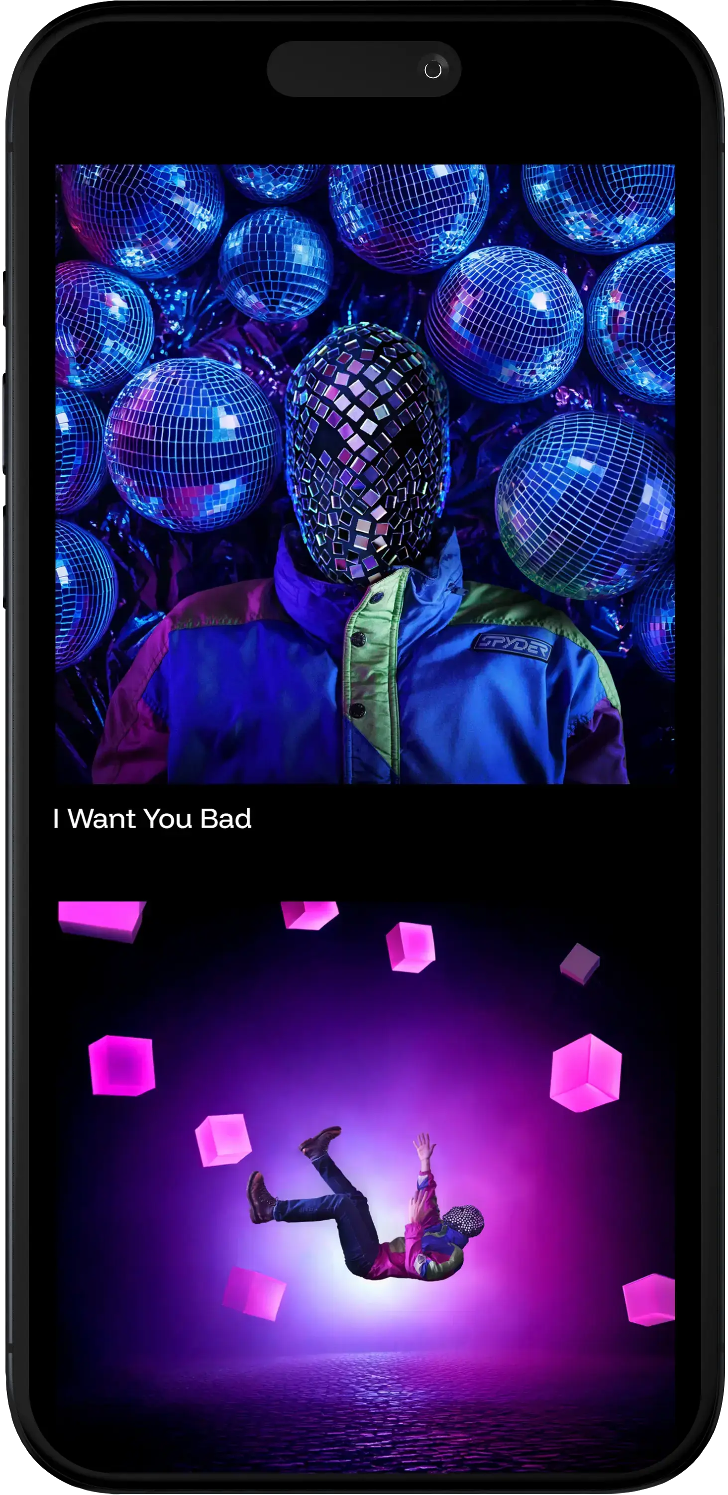 Disco Face Homepage Mobile Image