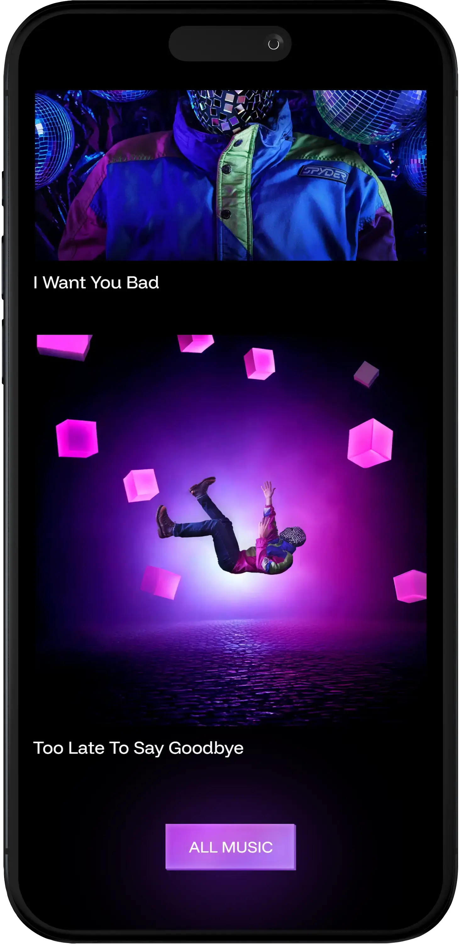 Disco Face Homepage Mobile Image
