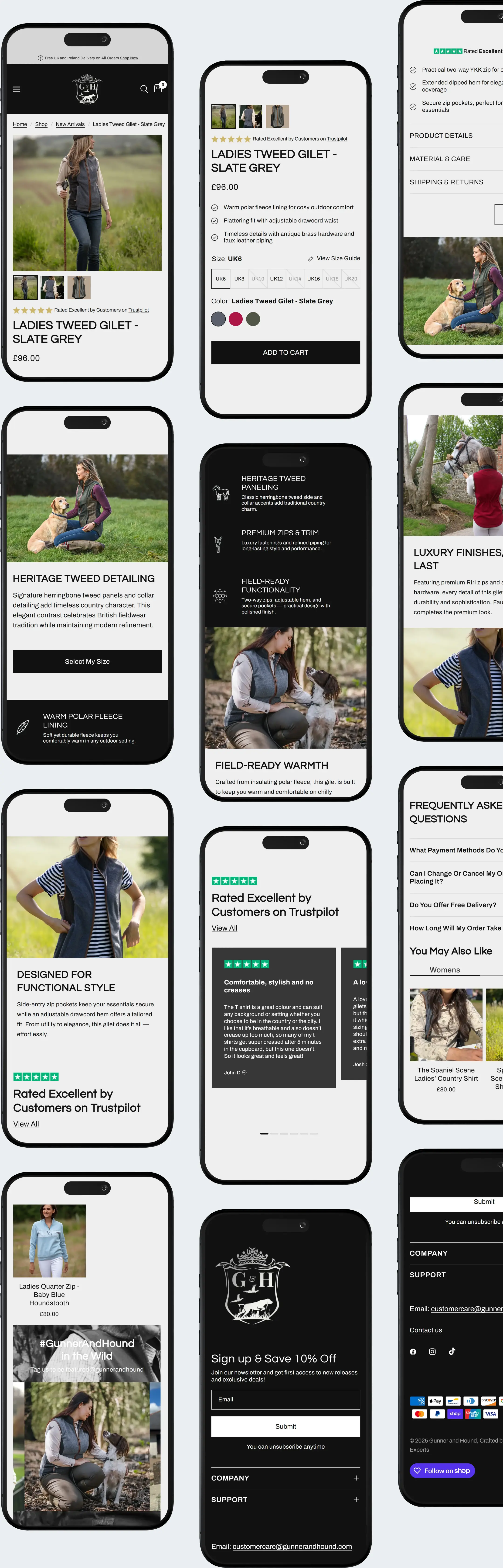 Gunner & Hound Product Page - Mobile