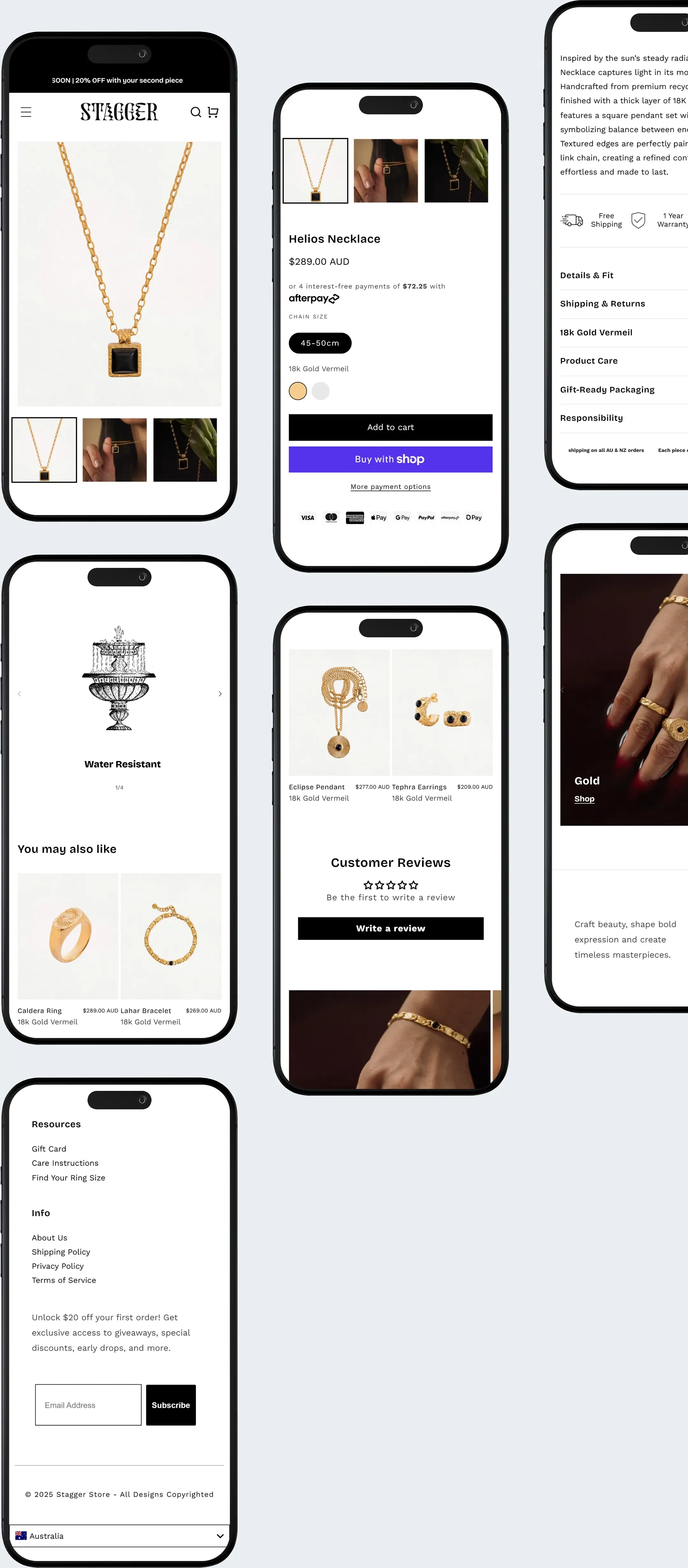 Stagger Product Page Complete View