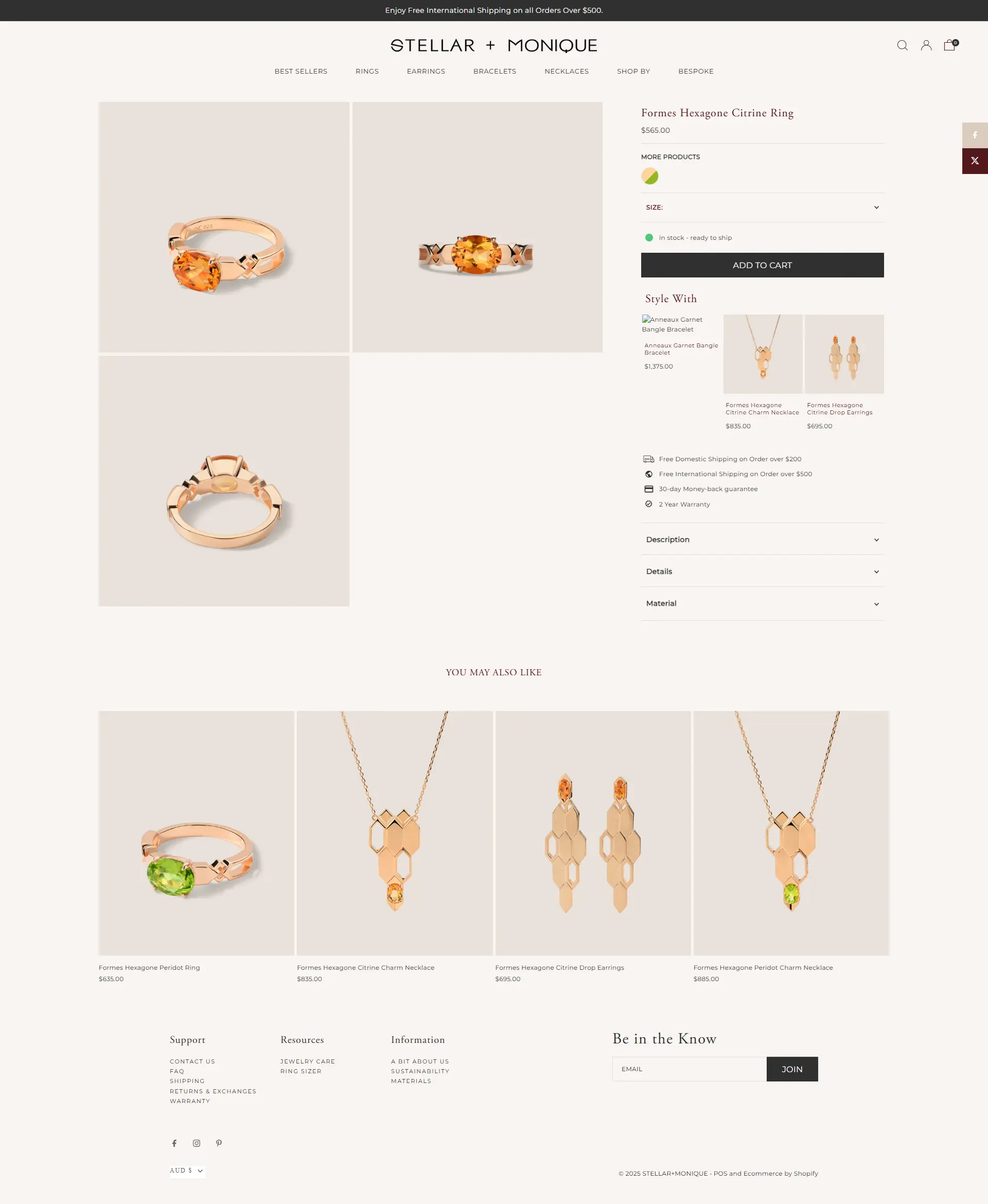 Stellar + Monique Product Page - Desktop