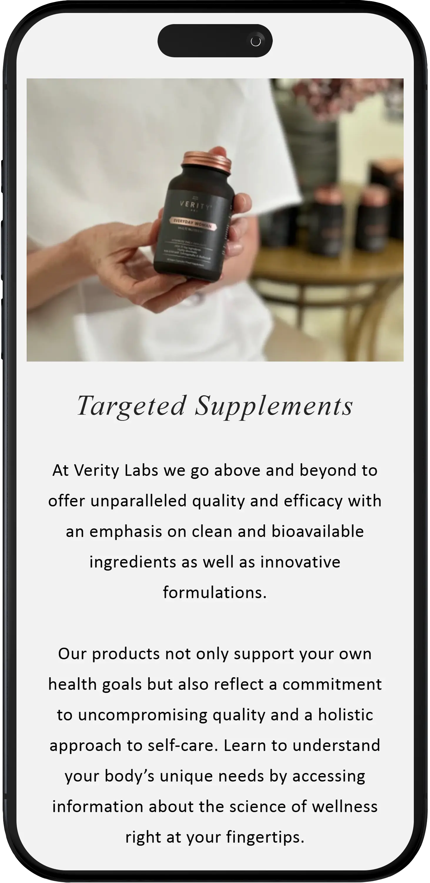 Verity Labs Mobile - Capsules Range