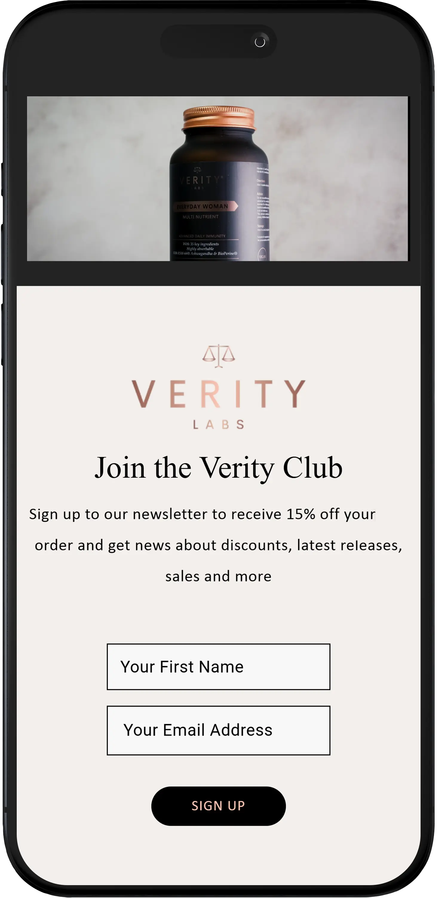 Verity Labs Mobile - Capsules Range
